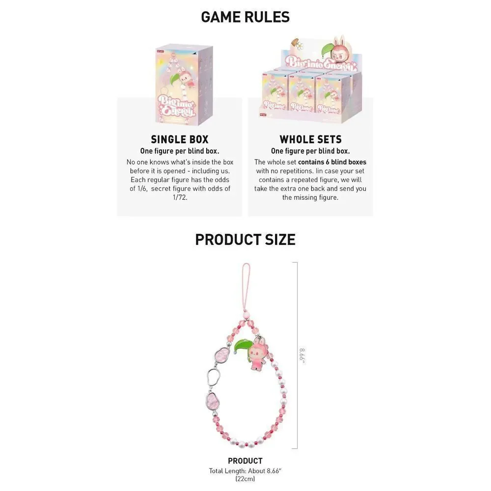 Labubu Phone Charm Blind Box Big Into Energy Series